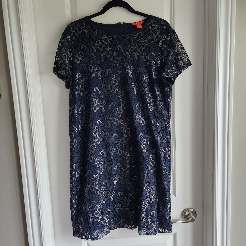 Joe Fresh navy blue dress size large